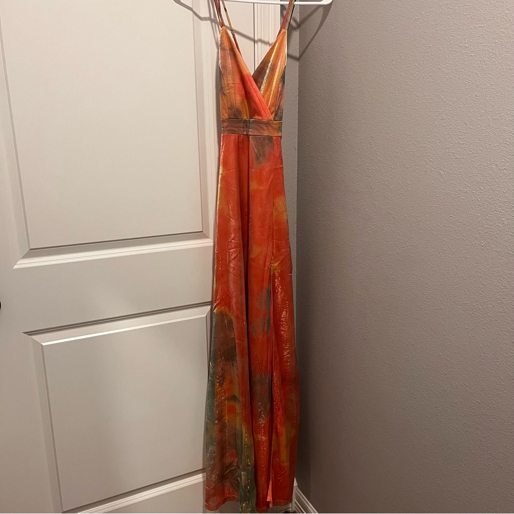 NWT Xs Lulus colorful prom dress